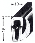 Scheibengummi, z. B. MB 170 S Cabrio Rückfensterdichtung, Gummi