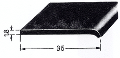 MB 170 V u.a. Gummi Türdichtung / Abstreifgummi