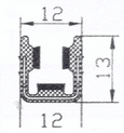 U-Profil Fensterführung (Stahleinlage)